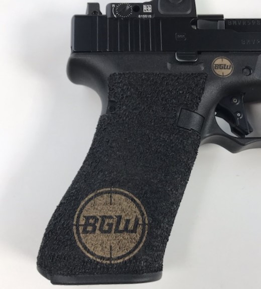 Polymer Handgun graphic engraving